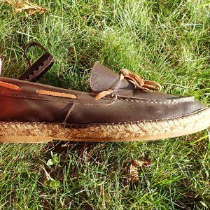 Vintage Handmade Gaimo Leather Espadrilles - Made in Spain